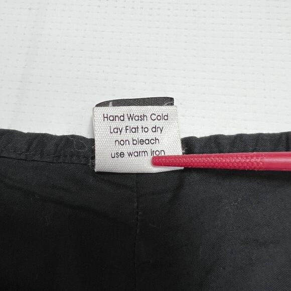 Jarbo Pima Cotton Double Layer Flare Pants SIZE 4 Peru 34 Black Wide Leg - Picture 5 of 10